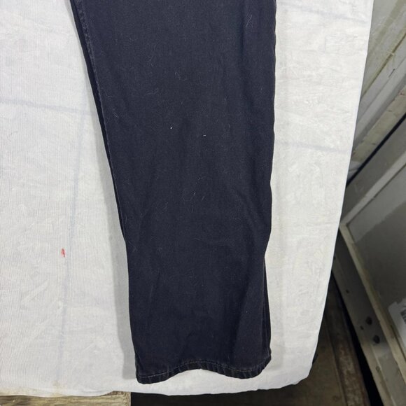 Levi's Strauss Straight Leg Jeans Mens Black Denim Five Pockets Classic Comfort - Picture 10 of 15
